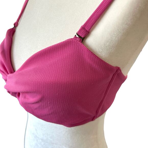 Andie The Capri Swim Top Size XL Color Orchid Pink Bandeau Straps NWT - Picture 3 of 15